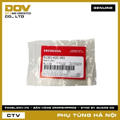 MÃ PHỤ TÙNG : 91301K2CV01 PHỚT O 29X2 — 91301K2CV01