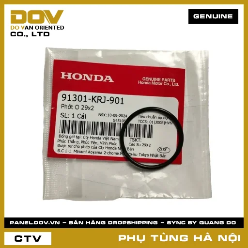 MÃ PHỤ TÙNG : 91301KRJ901 PHỚT O 29X2 — 91301KRJ901