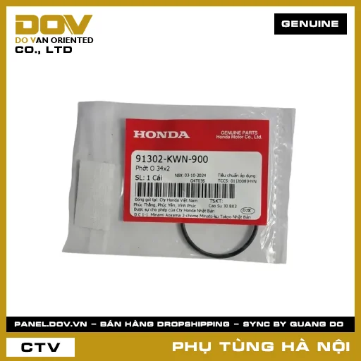 MÃ PHỤ TÙNG : 91302KWN900 PHỚT O 34X2 — 91302KWN900