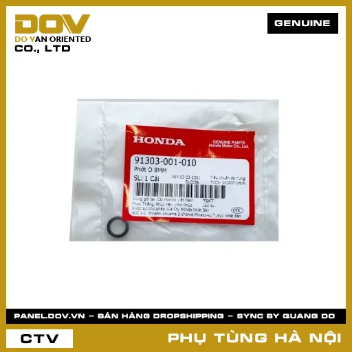 MÃ PHỤ TÙNG : 91303001010 PHỚT O 8MM — 91303001010
