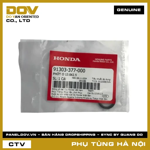 MÃ PHỤ TÙNG : 91303377000 PHỚT O 13.8X2.5 — 91303377000