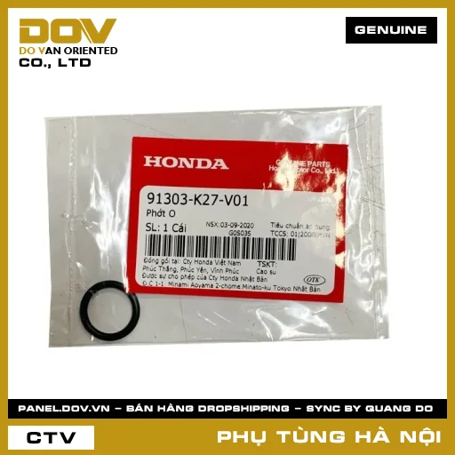 MÃ PHỤ TÙNG : 91303K27V01 PHỚT O — 91303K27V01