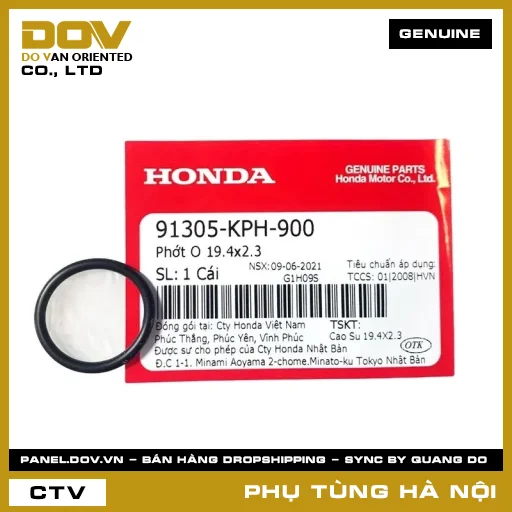 MÃ PHỤ TÙNG : 91305KPH900 PHỚT O 19.4X2.3 — 91305KPH900