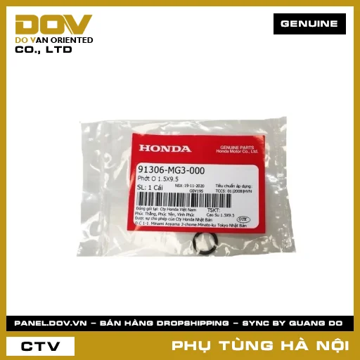 MÃ PHỤ TÙNG : 91306MG3000 PHỚT O 1.5X9.5 — 91306MG3000