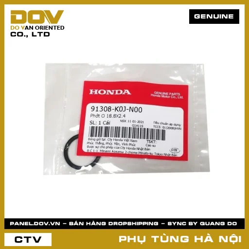 MÃ PHỤ TÙNG : 91308K0JN00 PHỚT O 18.8X2.4 — 91308K0JN00