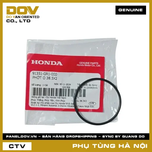 MÃ PHỤ TÙNG : 91351GR1000 PHỚT O 38.5X2 — 91351GR1000