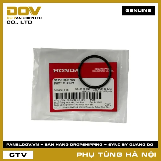 MÃ PHỤ TÙNG : 91356KGH901 PHỚT O 30MM — 91356KGH901