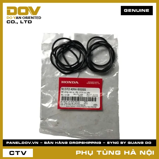 MÃ PHỤ TÙNG : 91372KPH900SS BỘ VÒNG CAO SU NẮP CHỈNH XU PÁP — 91372KPH900SS