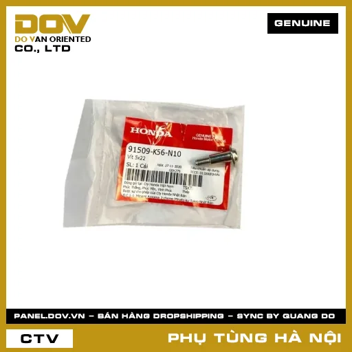 MÃ PHỤ TÙNG : 91509K56N10 VÍT 5X22 — 91509K56N10