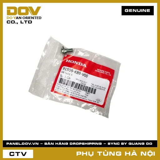 MÃ PHỤ TÙNG : 91509K89V00 VÍT 5X11.5 — 91509K89V00
