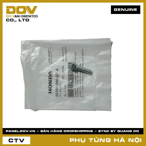 MÃ PHỤ TÙNG : 92101060220A BU LÔNG 6X22 — 92101060220A