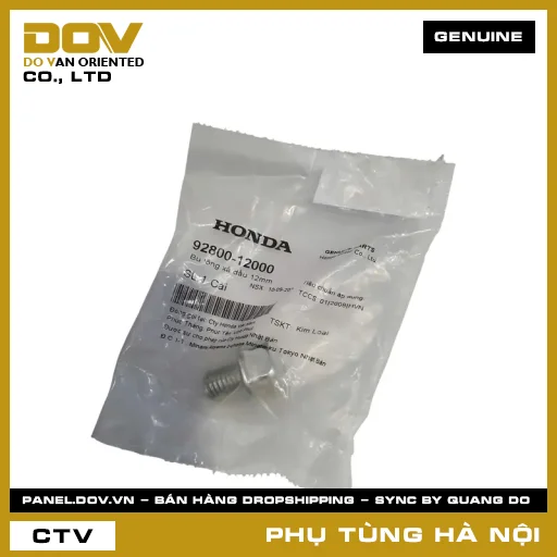 MÃ PHỤ TÙNG : 9280012000 BU LÔNG XẢ DẦU 12MM — 9280012000
