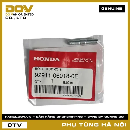 MÃ PHỤ TÙNG : 92911060180E BU LÔNG 2.6X18 — 92911060180E