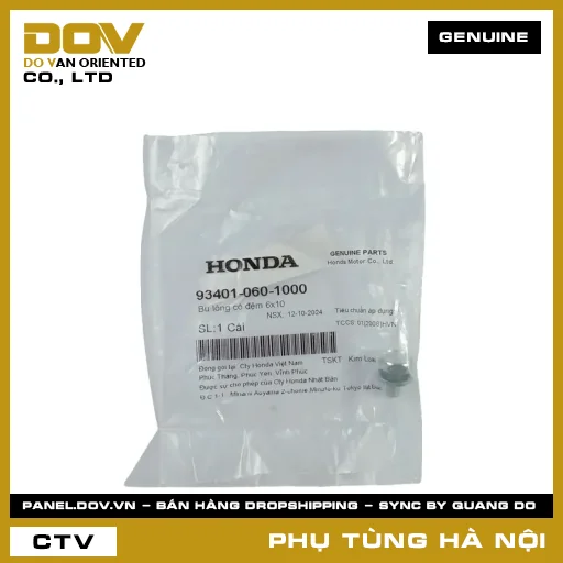 MÃ PHỤ TÙNG : 934010601000 BU LÔNG CÓ ĐỆM 6X10 — 934010601000