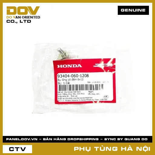 MÃ PHỤ TÙNG : 934040601208 BU LÔNG CÓ ĐỆM 6X12 — 934040601208