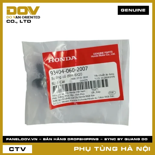 MÃ PHỤ TÙNG : 934040602007 BU LÔNG CÓ ĐỆM 6X20 — 934040602007