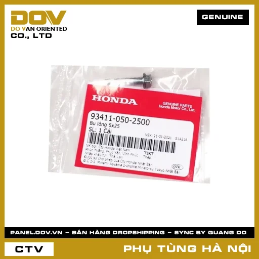 MÃ PHỤ TÙNG : 934110502500 BU LÔNG 5X25 — 934110502500