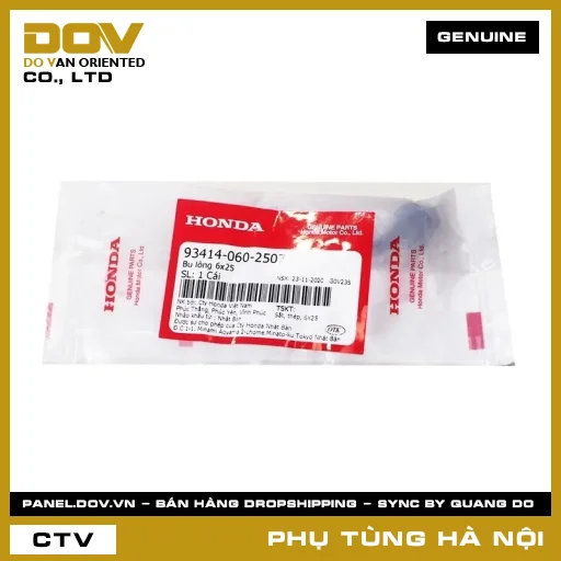 MÃ PHỤ TÙNG : 934140602507 BU LÔNG 6X25 — 934140602507