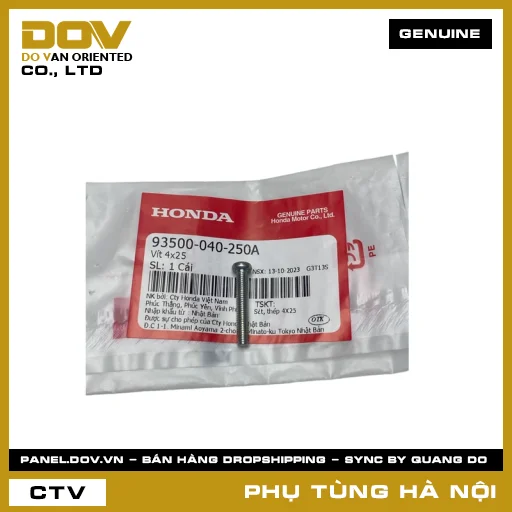 MÃ PHỤ TÙNG : 93500040250A VÍT 4X25 — 93500040250A