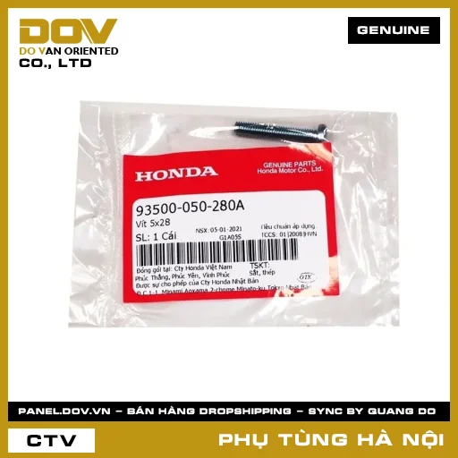MÃ PHỤ TÙNG : 93500050280A VÍT 5X28 — 93500050280A