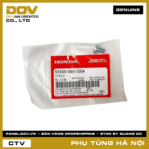MÃ PHỤ TÙNG : 93500060100A VÍT 6X10 — 93500060100A