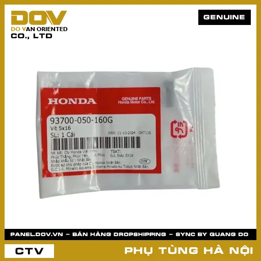 MÃ PHỤ TÙNG : 93700050160G VÍT 5X16 — 93700050160G