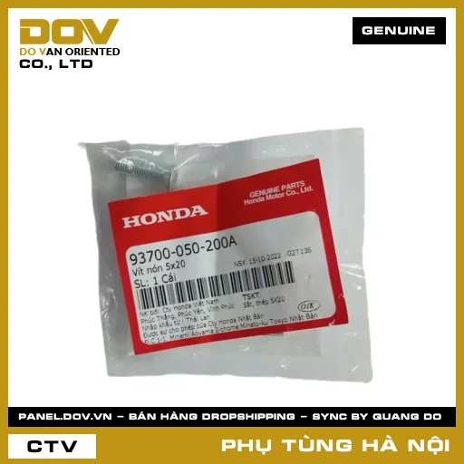 MÃ PHỤ TÙNG : 93700050200A VÍT NÓN 5X20 — 93700050200A