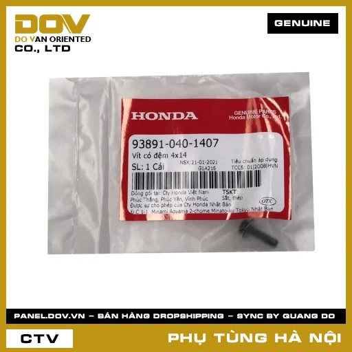 MÃ PHỤ TÙNG : 938910401407 VÍT CÓ ĐỆM 4X14 — 938910401407