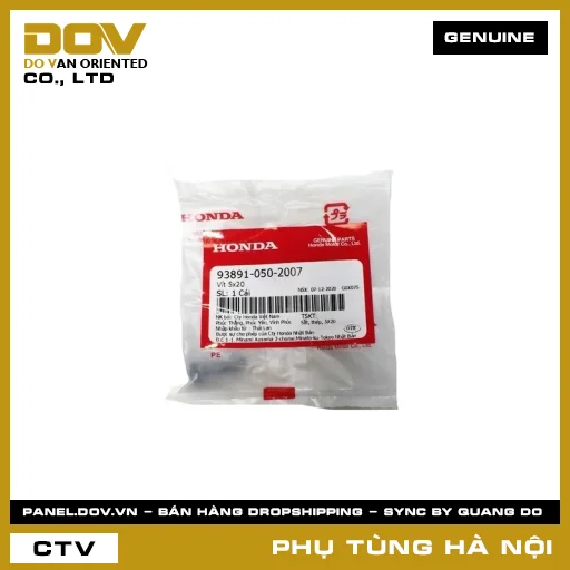 MÃ PHỤ TÙNG : 938910502007 VÍT 5X20 — 938910502007
