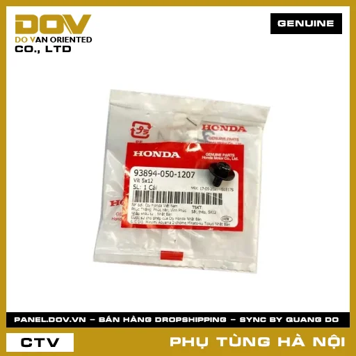 MÃ PHỤ TÙNG : 938940501207 VÍT 5X12 — 938940501207