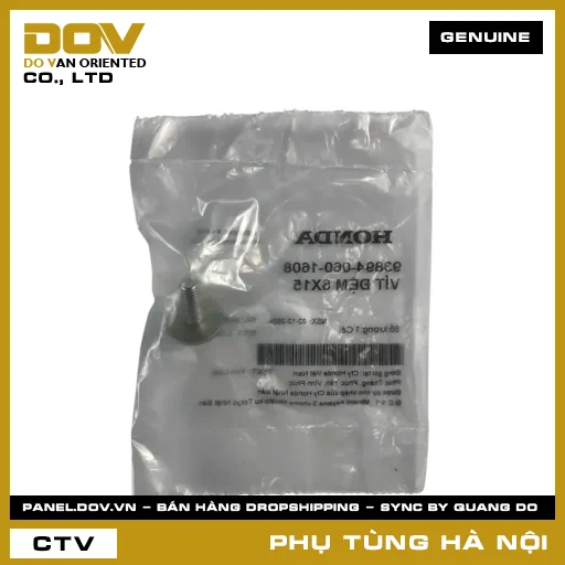 MÃ PHỤ TÙNG : 938940601608 VÍT ĐỆM 6X15 — 938940601608