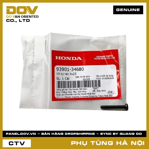 MÃ PHỤ TÙNG : 9390134680 VÍT TỰ REN 4X25 — 9390134680