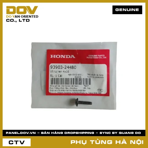 MÃ PHỤ TÙNG : 9390324480 VÍT TỰ REN 4X16 — 9390324480