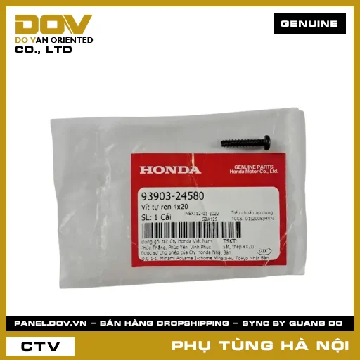 MÃ PHỤ TÙNG : 9390324580 VÍT TỰ REN 4X20 — 9390324580