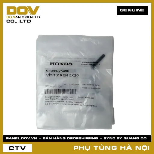 MÃ PHỤ TÙNG : 9390325480 VÍT TỰ REN 5X20 — 9390325480