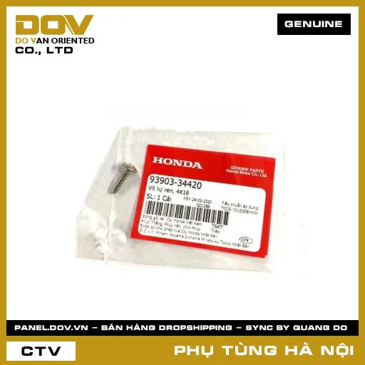 MÃ PHỤ TÙNG : 9390334420 VÍT TỰ REN 4X16 — 9390334420