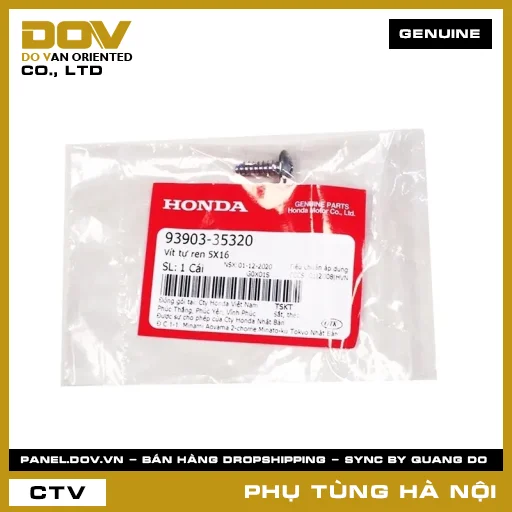 MÃ PHỤ TÙNG : 9390335320 VÍT TỰ REN 5X16 — 9390335320