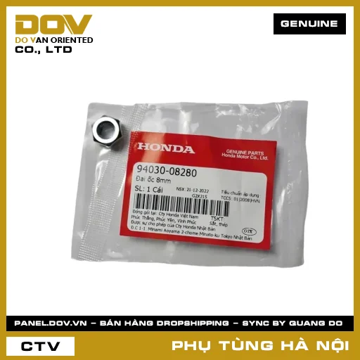 MÃ PHỤ TÙNG : 9403008280 ĐAI ỐC 8MM — 9403008280