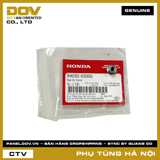 MÃ PHỤ TÙNG : 9405005000 ĐAI ỐC 5MM — 9405005000