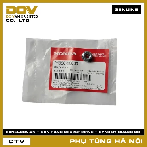 MÃ PHỤ TÙNG : 9405006000 ĐAI ỐC 6MM — 9405006000