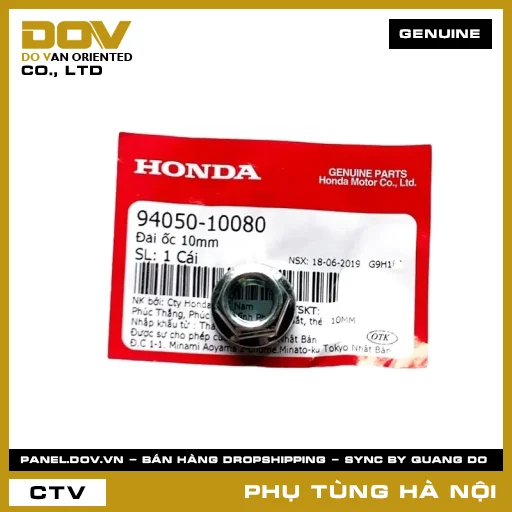 MÃ PHỤ TÙNG : 9405010080 ĐAI ỐC 10MM — 9405010080