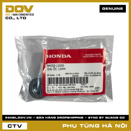 MÃ PHỤ TÙNG : 9405012000 ĐAI ỐC 12MM — 9405012000
