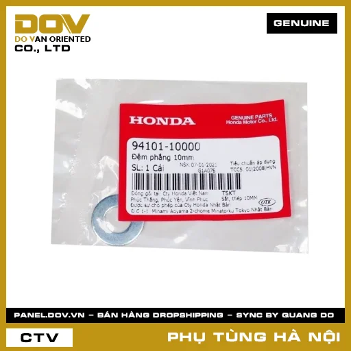 MÃ PHỤ TÙNG : 9410110000 ĐỆM PHẲNG 10MM — 9410110000