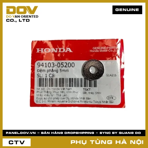 MÃ PHỤ TÙNG : 9410305200 VÒNG ĐÊM 5MM — 9410305200