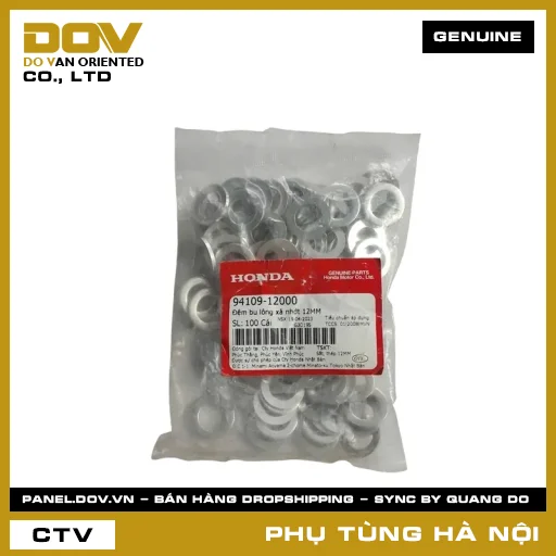 MÃ PHỤ TÙNG : 9410912000 ĐỆM BU LÔNG XẢ NHỚT 12MM — 9410912000