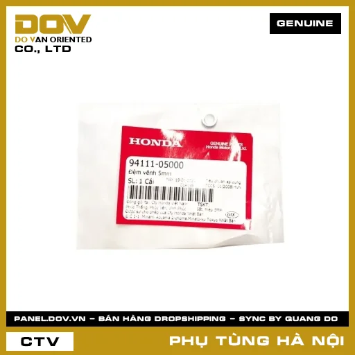 MÃ PHỤ TÙNG : 9411105000 ĐỆM VÊNH 5MM — 9411105000