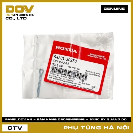 MÃ PHỤ TÙNG : 9420130250 CHỐT CHẺ 3X25 — 9420130250