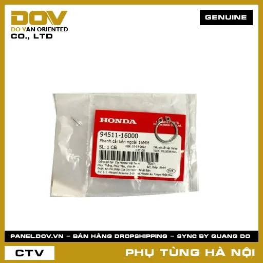 MÃ PHỤ TÙNG : 9451116000 PHANH CÀI BÊN NGOÀI 16MM — 9451116000
