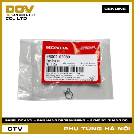 MÃ PHỤ TÙNG : 9500202080 KẸP ỐNG B8 — 9500202080