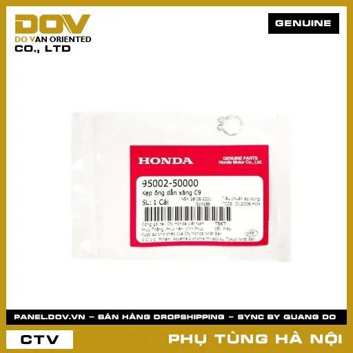 MÃ PHỤ TÙNG : 9500250000 KẸP ỐNG DẪN XĂNG C9 — 9500250000